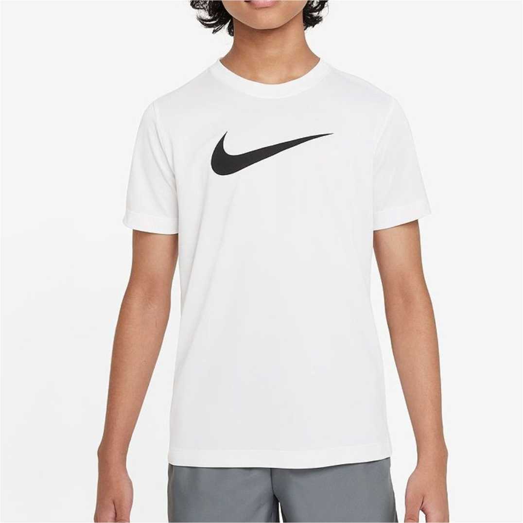 Camiseta Nike Legend Swoosh Infantil - Branca